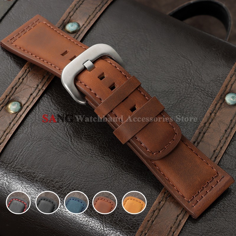 Smartwatch Vintage Watches For Women - 28mm 빈티지 가죽 시계줄 송아지 가죽