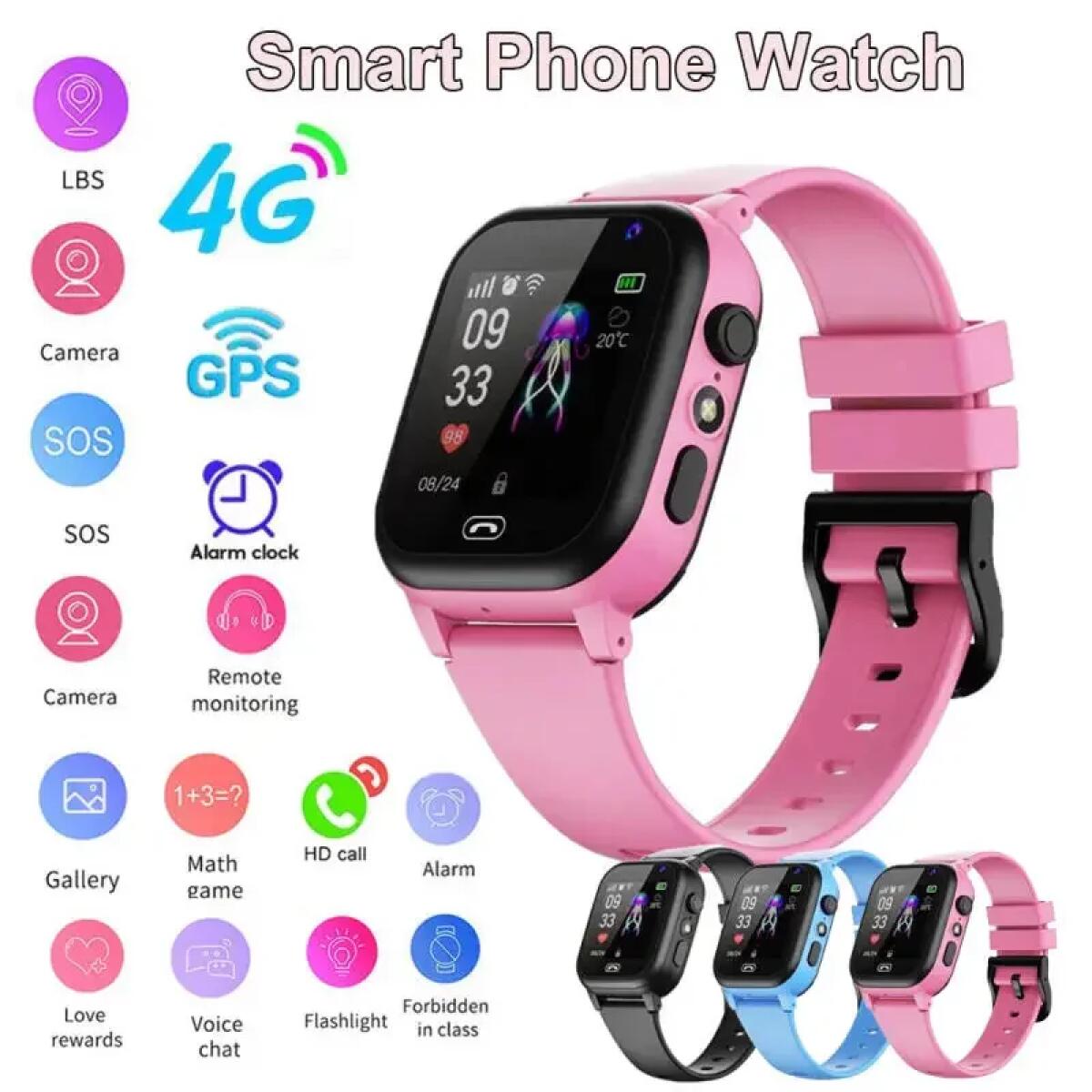 Smartwatch Watches For Kids With Gps - 어린이 스마트 시계 4G 다기능 방수