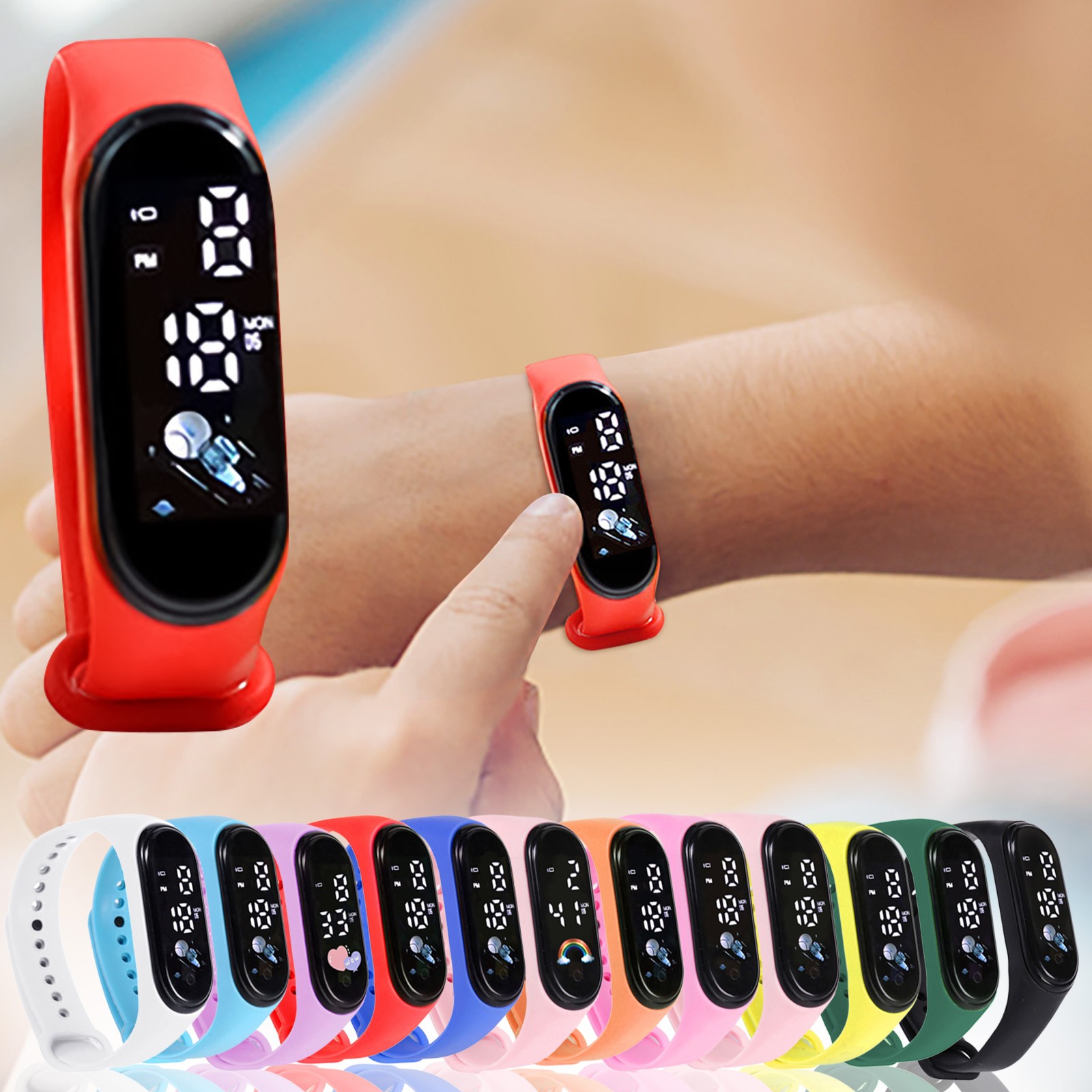 Smartwatch Digital Watches For Kid Girl - 아동용 귀여운 스마트 워치 실리콘 시계,