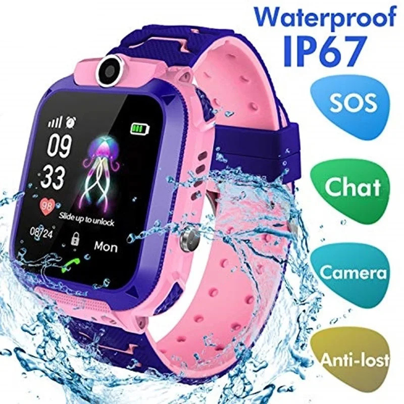 2G 어린이 스마트 시계 SOS 통화 LBS 위치 어린 - Smartwatch Digital Watches For Kid Girl 리뷰 및 가격