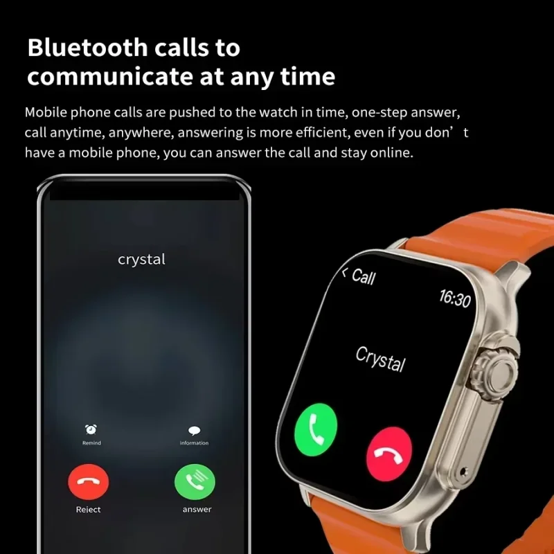 새로운 워치 T10 울트라 스마트워치 남성용 49mm  - Smartwatch Watches For Girls 리뷰 및 가격