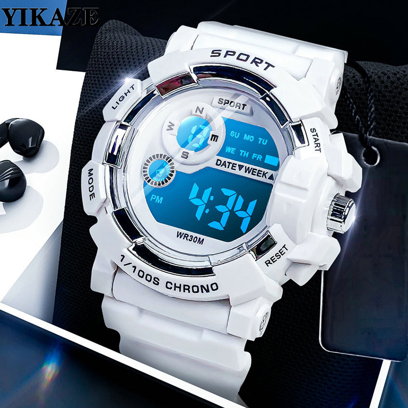 YIKAZE 어린이 시계 패션 빛나는 방수 알람 시계  - Smartwatch Digital Watches For Kid Girl 리뷰 및 가격