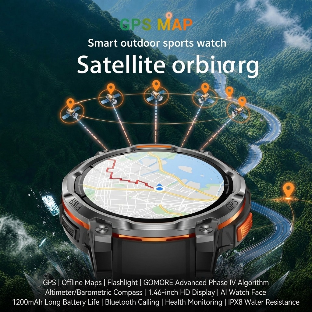 2026년형 군용 내장 GPS 오프라인 지도 스마트워치 - Watch Vs Smartwatch 리뷰 및 가격