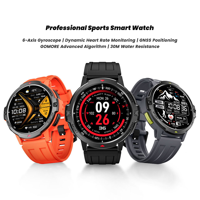 새로운 6축 자이로스코프 군용 GPS 스마트워치 3AT - Timex Watches Smartwatch 리뷰 및 가격