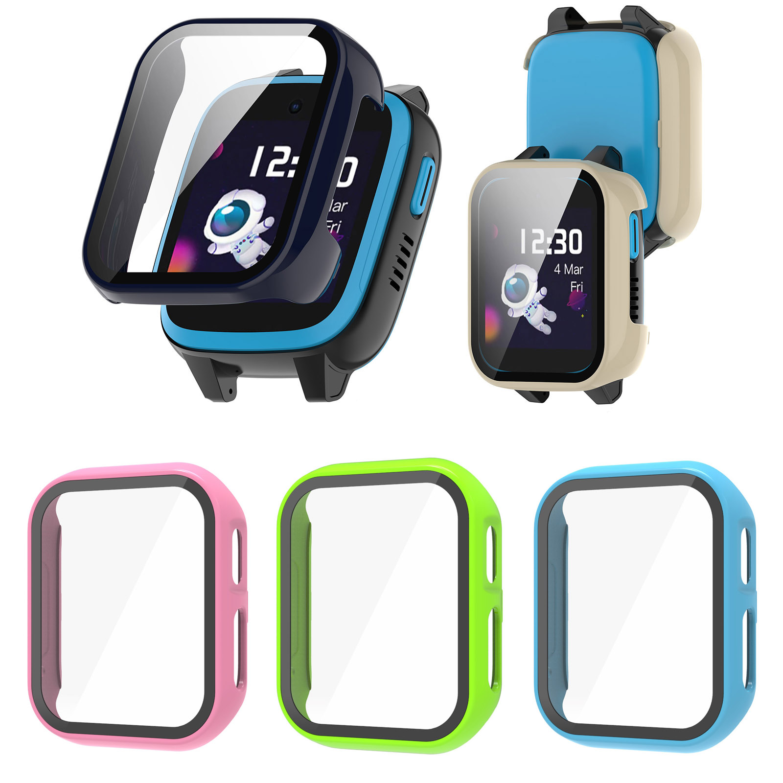 하드 엣지 쉘 유리 스크린 보호대 필름 케이스, Xpl - Smartwatch Watches For Kids 리뷰 및 가격