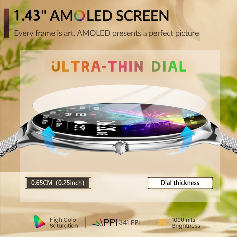 2026 여성용 초슬림 스마트워치 1.43인치 AMOL - Watches Ladies Smartwatch 리뷰 및 가격