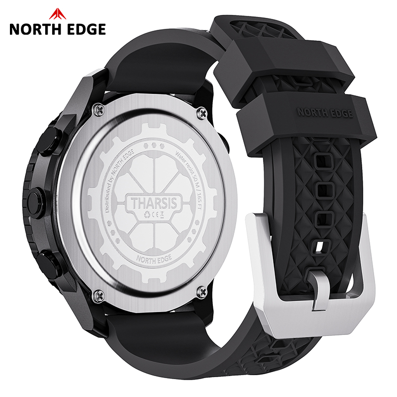 노스 엣지 타르시스 남성용 탄소 섬유 디지털 시계, 5 - Altimeter Compass Watch 리뷰 및 가격
