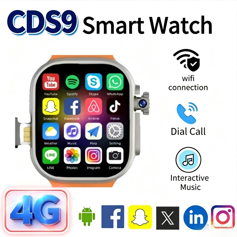 4G CDS9 안드로이드 스마트워치 – 회전식 카메라, - Smartwatch Watches For Women With Gps 리뷰 및 가격