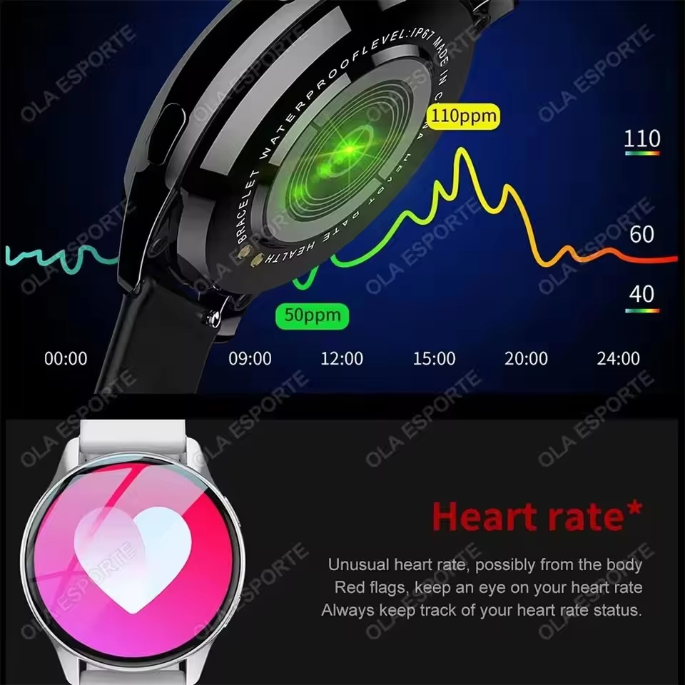 남녀공용 신형 스마트워치, 심박수 측정, HD 화면,  - Smartwatch Watches Price 리뷰 및 가격
