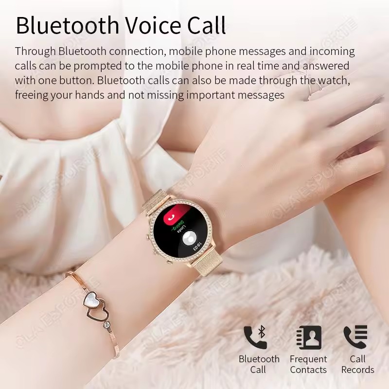 우아한 여성용 스마트워치 블루투스 통화 알림 수면 건강 - Watches Ladies Smartwatch 리뷰 및 가격