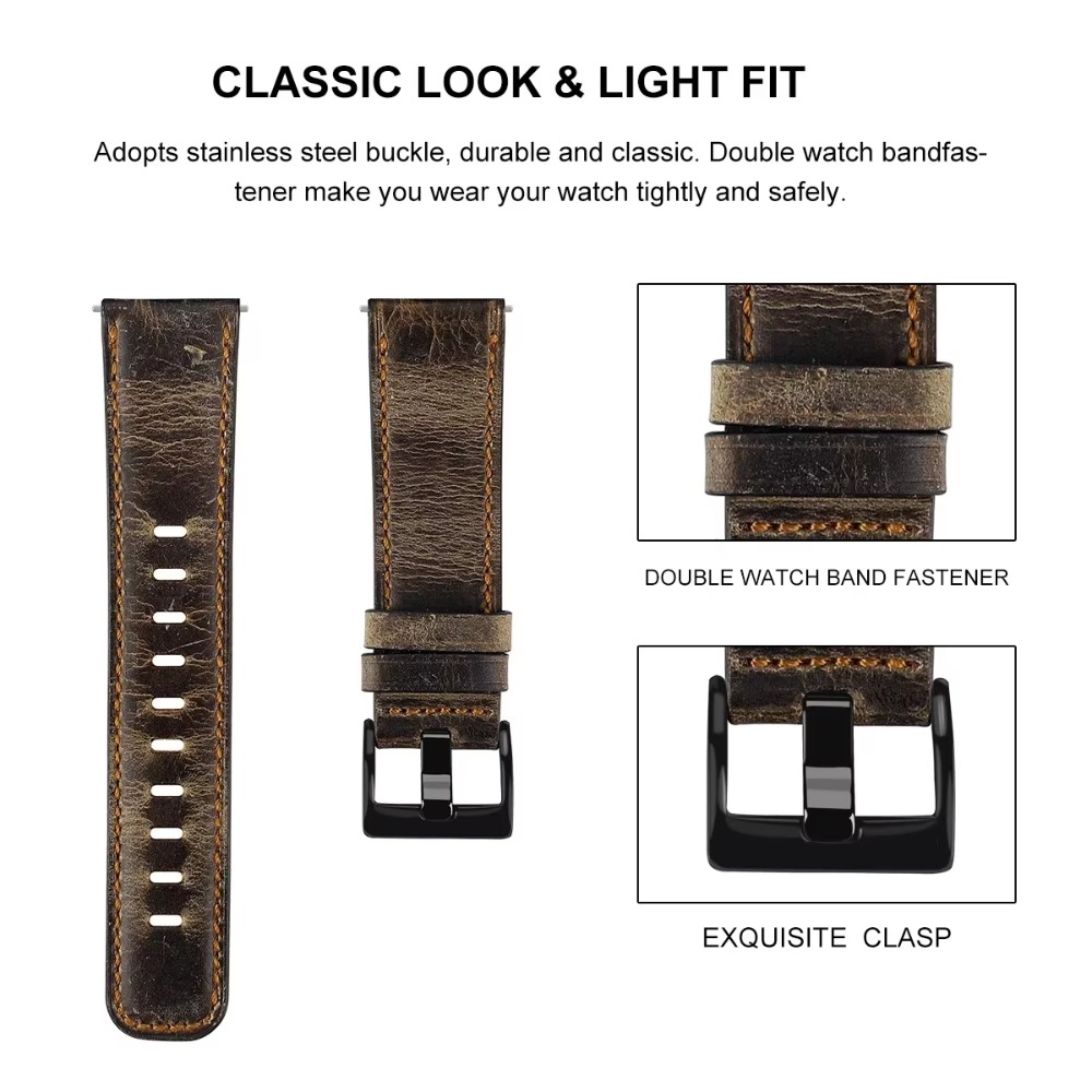 삼성 갤럭시 워치 6, 5, 4 클래식용 빈티지 가죽  - Smartwatch Vintage Watches For Women 리뷰 및 가격