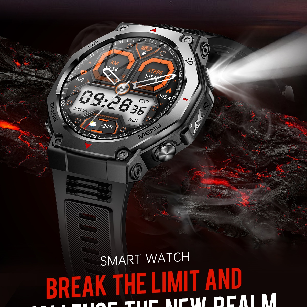 VWAR T-Rex 울트라 스마트 워치(손전등/자외선  - Watch Vs Smartwatch 리뷰 및 가격